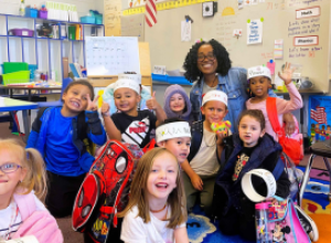 Volunteering at a local school