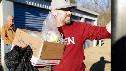 Donations to Owen Middle after the storm