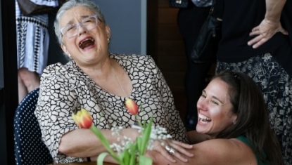 Norma Duran Brown and Erika Goffin prior to the awards dinner program