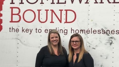 Employees from BB&T helped move a family into a permanent home through Homeward Bound