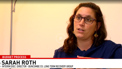 Sarah Roth Interim Executive Director Buncombe County Long Term Recovery Group on WLOS